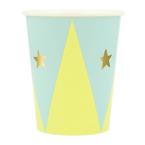 Feestbekers Circus Cups - Set Van 8