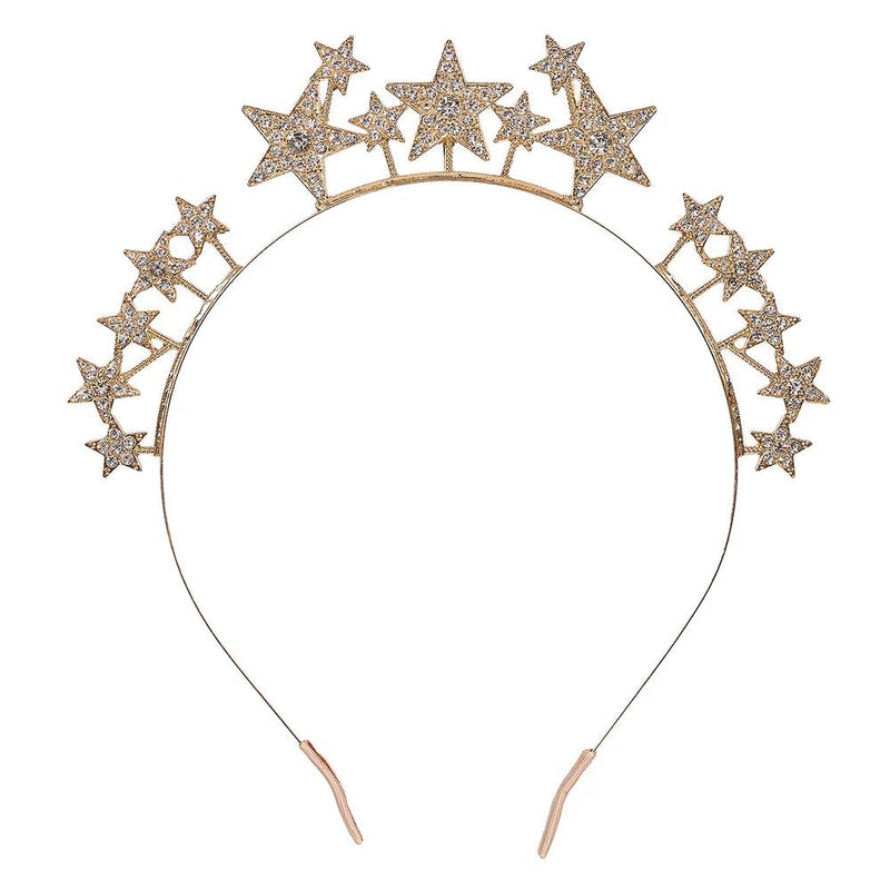 Gouden diadeem met sterren - Kate - Verkleedaccessoires Souza for kids - In den Olifant