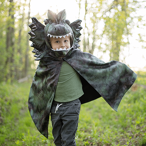 Dino Verkleedcape Met Klauwen - Grandasaurus Dilophosaurus