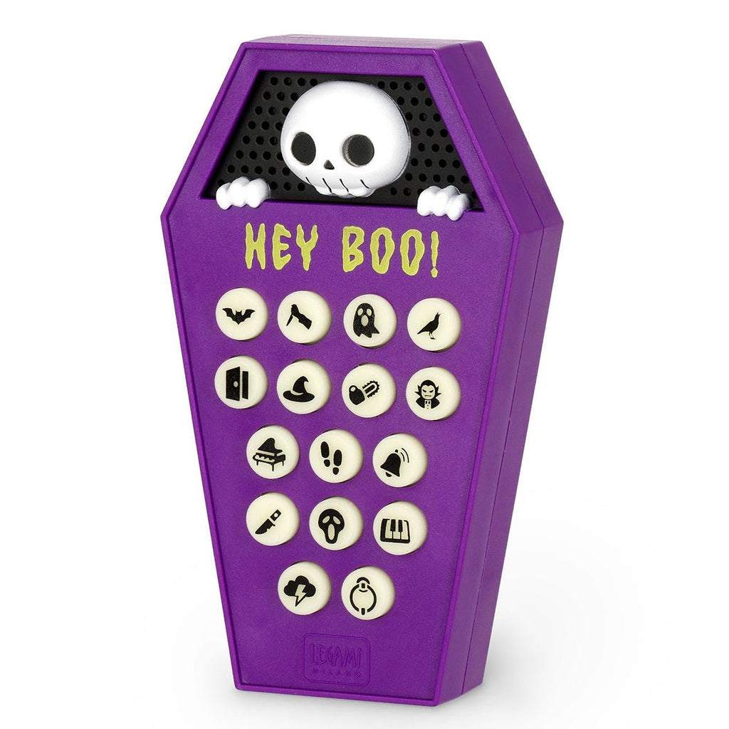 Griezelgeluidenmachine Hey Boo! - Doodskist - Kleine cadeautjes Legami - In den Olifant