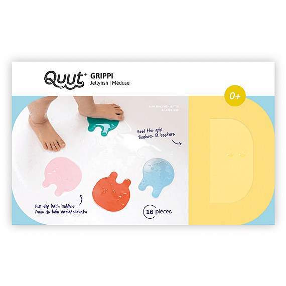 Grippi Anti - Slip Bath Buddies Jellyfish | Set Van 16 - Badspeelgoed Quut - In den Olifant