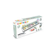 Groene kinderpiano met lichtgevende toetsen - Kidypiano Mini - Muziekinstrumenten Kidywolf - In den Olifant