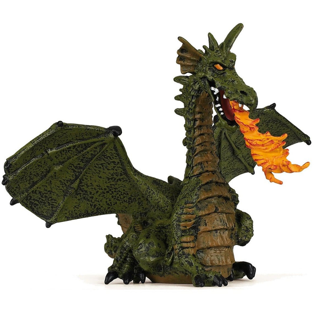 Groene Vuursluwende Draak - Speeldieren Papo - In den Olifant