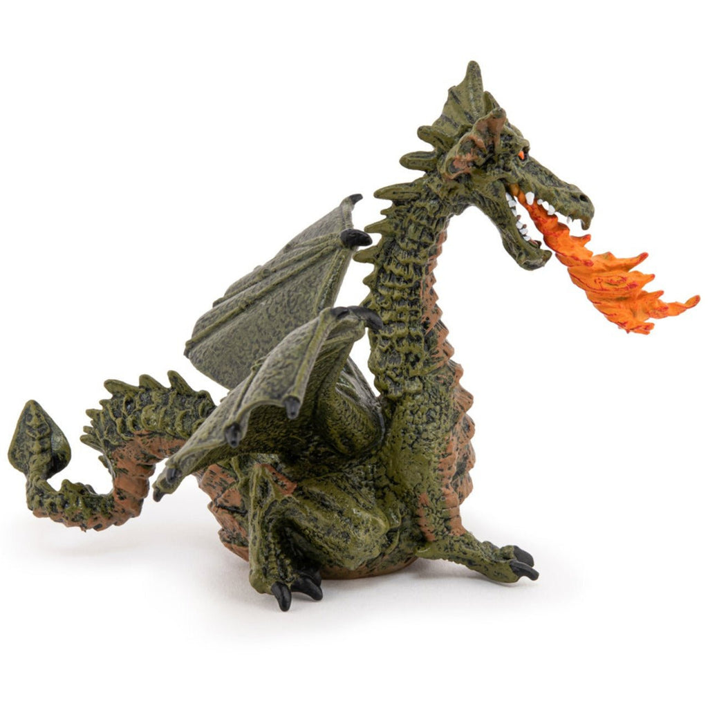 Groene Vuursluwende Draak - Speeldieren Papo - In den Olifant