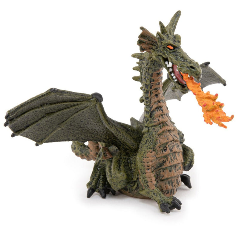 Groene Vuursluwende Draak - Speeldieren Papo - In den Olifant