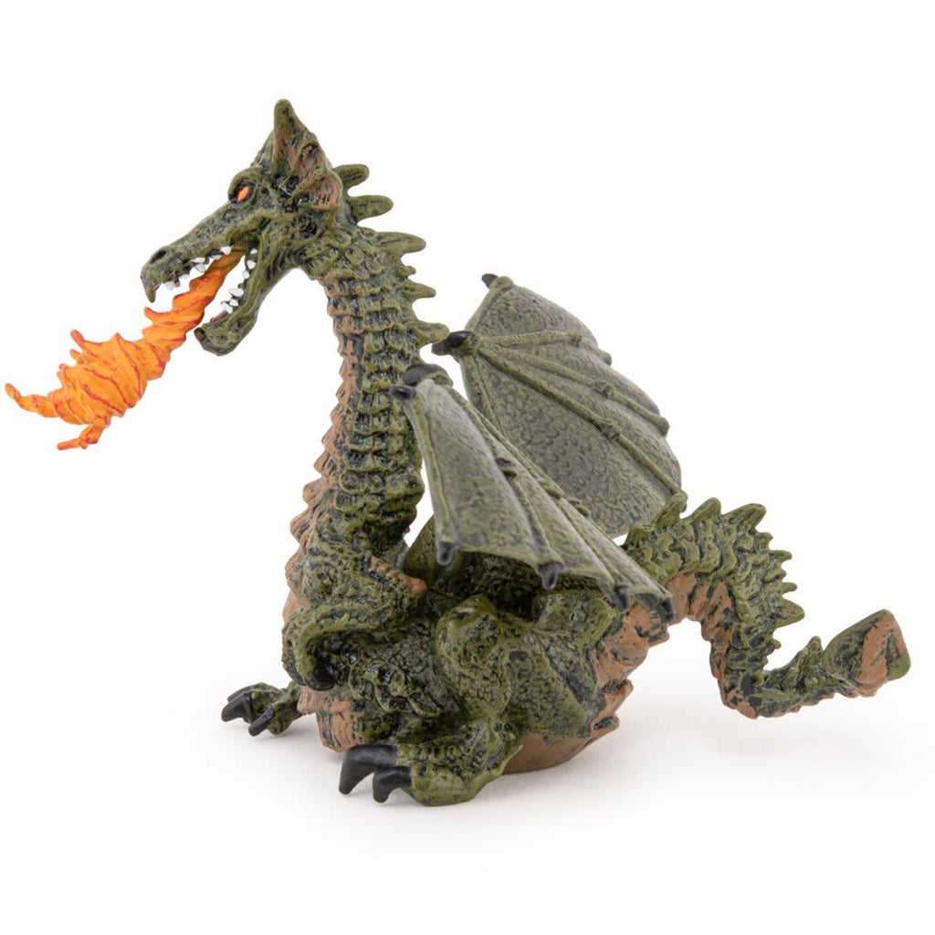 Groene Vuursluwende Draak - Speeldieren Papo - In den Olifant