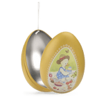 Groot geel metalen ei La Grande famille - 19 cm - Opbergers Moulin Roty - In den Olifant