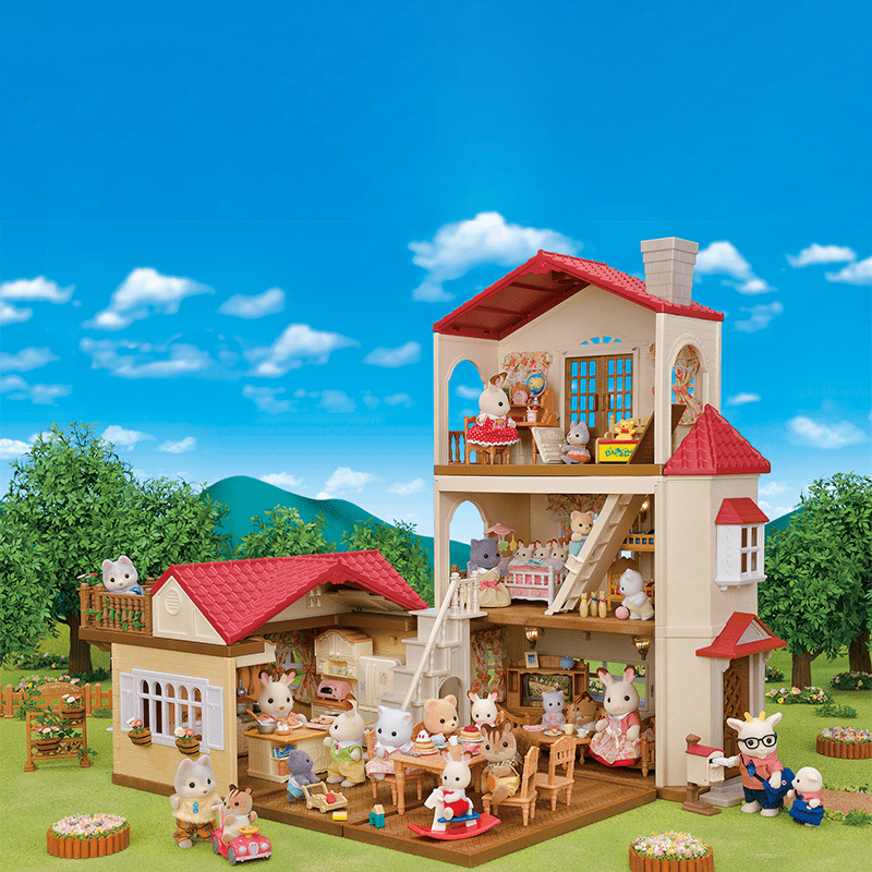 Groot Poppenhuis Met Geheime Speelkamer - Poppenhuizen en kastelen Sylvanian Families - In den Olifant