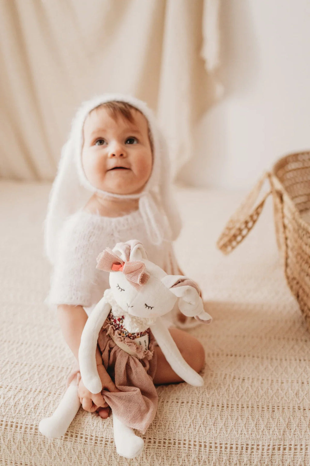 Grote knuffel Konijn Meisje - 50 cm - Konijnen Kikadu - In den Olifant