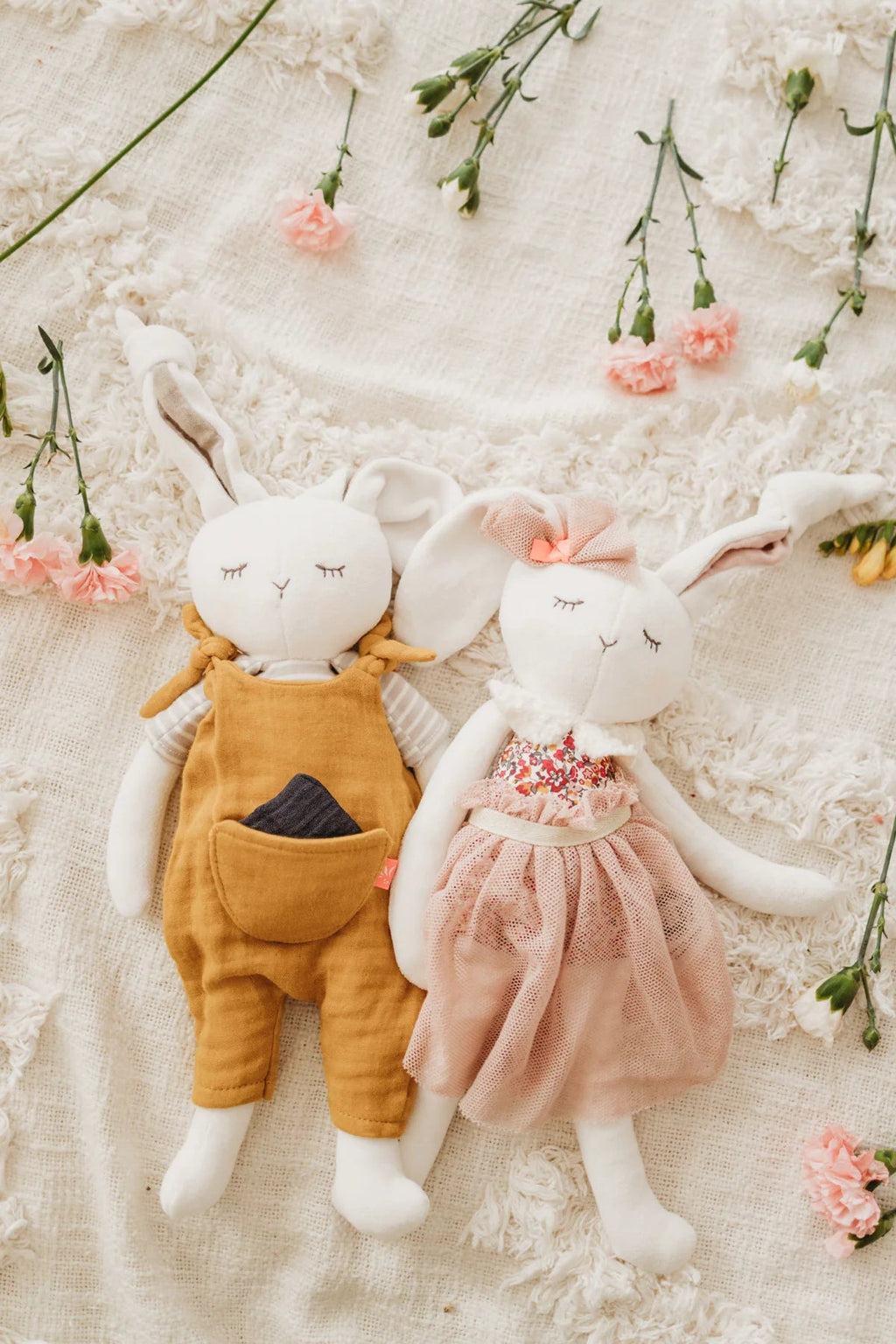 Grote knuffel Konijn Meisje - 50 cm - Konijnen Kikadu - In den Olifant