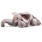 Grote liggende knuffel Trampili Elephant Light Grey - 85 cm - Wilde dieren Steiff - In den Olifant