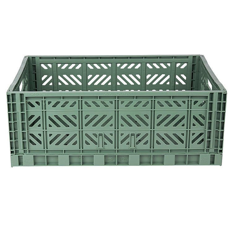Grote Opbergmand Maxibox Foldable Crate Almond Green - 60 x 40 x 22 cm - Opbergers Aykasa - In den Olifant