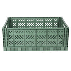Grote Opbergmand Maxibox Foldable Crate Almond Green - 60 x 40 x 22 cm - Opbergers Aykasa - In den Olifant