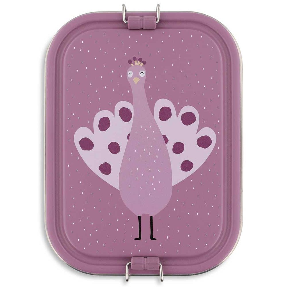 Grote RVS brooddoos - Mrs. Peacock - Lunchboxen en snackdoosjes Trixie - In den Olifant