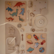 Grote tetradoek Dino - 120 x 120 cm - Tetradoeken Mushie - In den Olifant