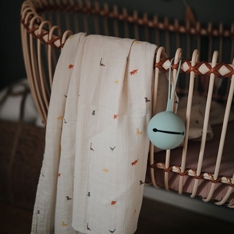 Grote tetradoek Dino - 120 x 120 cm - Tetradoeken Mushie - In den Olifant