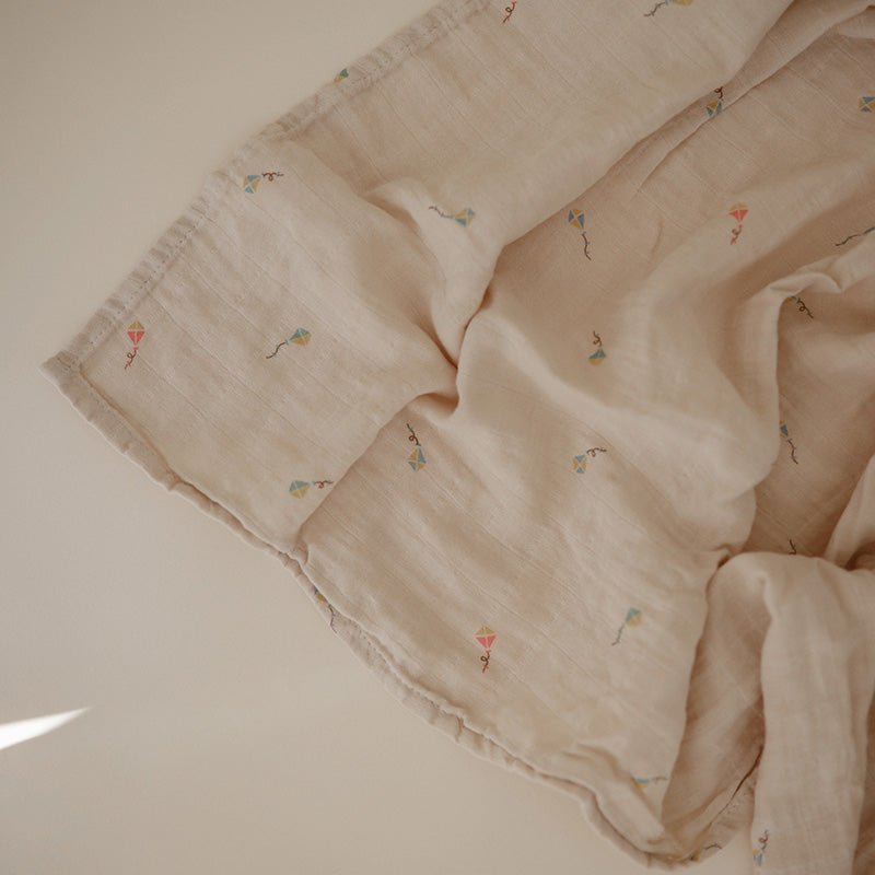 Grote tetradoek Kite - 120 x 120 cm - Tetradoeken Mushie - In den Olifant