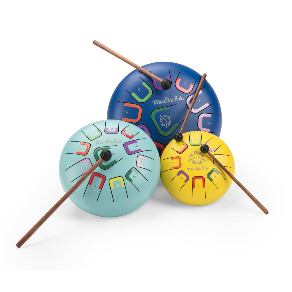 Grote tongtrommel Puce & Pilou - 24 cm - Muziekinstrumenten Moulin Roty - In den Olifant