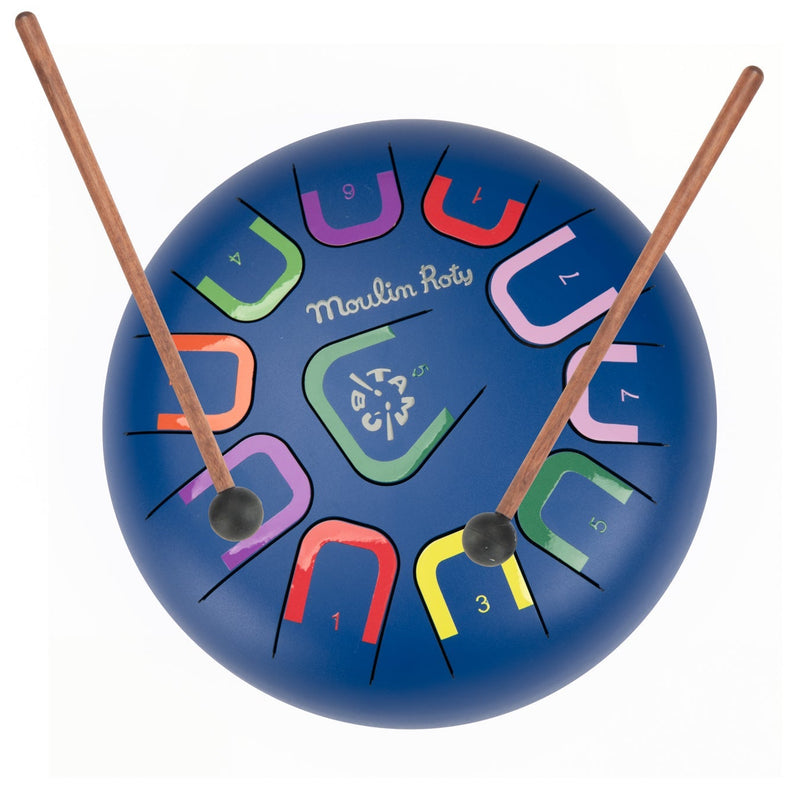 Grote tongtrommel Puce & Pilou - 24 cm - Muziekinstrumenten Moulin Roty - In den Olifant