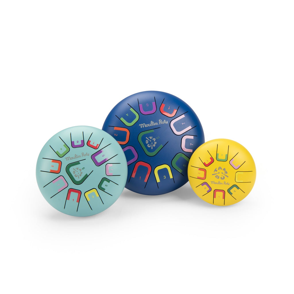 Grote tongtrommel Puce & Pilou - 24 cm - Muziekinstrumenten Moulin Roty - In den Olifant