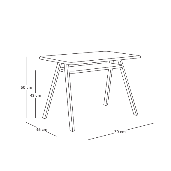 Kindertafel Uit Eikenhout | Growing Green