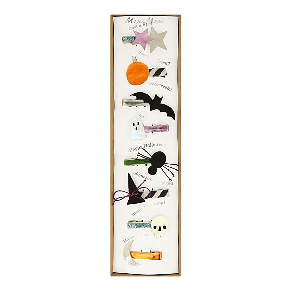 Haaraccessoires Halloween Icons Hair Clips - Set Van 8 - Haarspeldjes en diadeems Meri Meri - In den Olifant