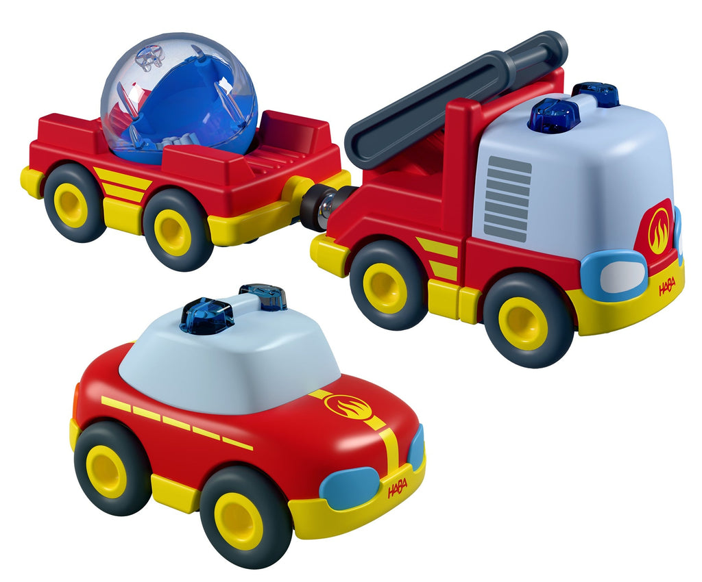 Haba Cars Brandweerset - set van 3 - Auto's en voertuigen Haba - In den Olifant