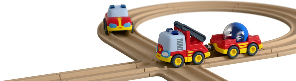 Haba Cars Brandweerset - set van 3 - Auto's en voertuigen Haba - In den Olifant