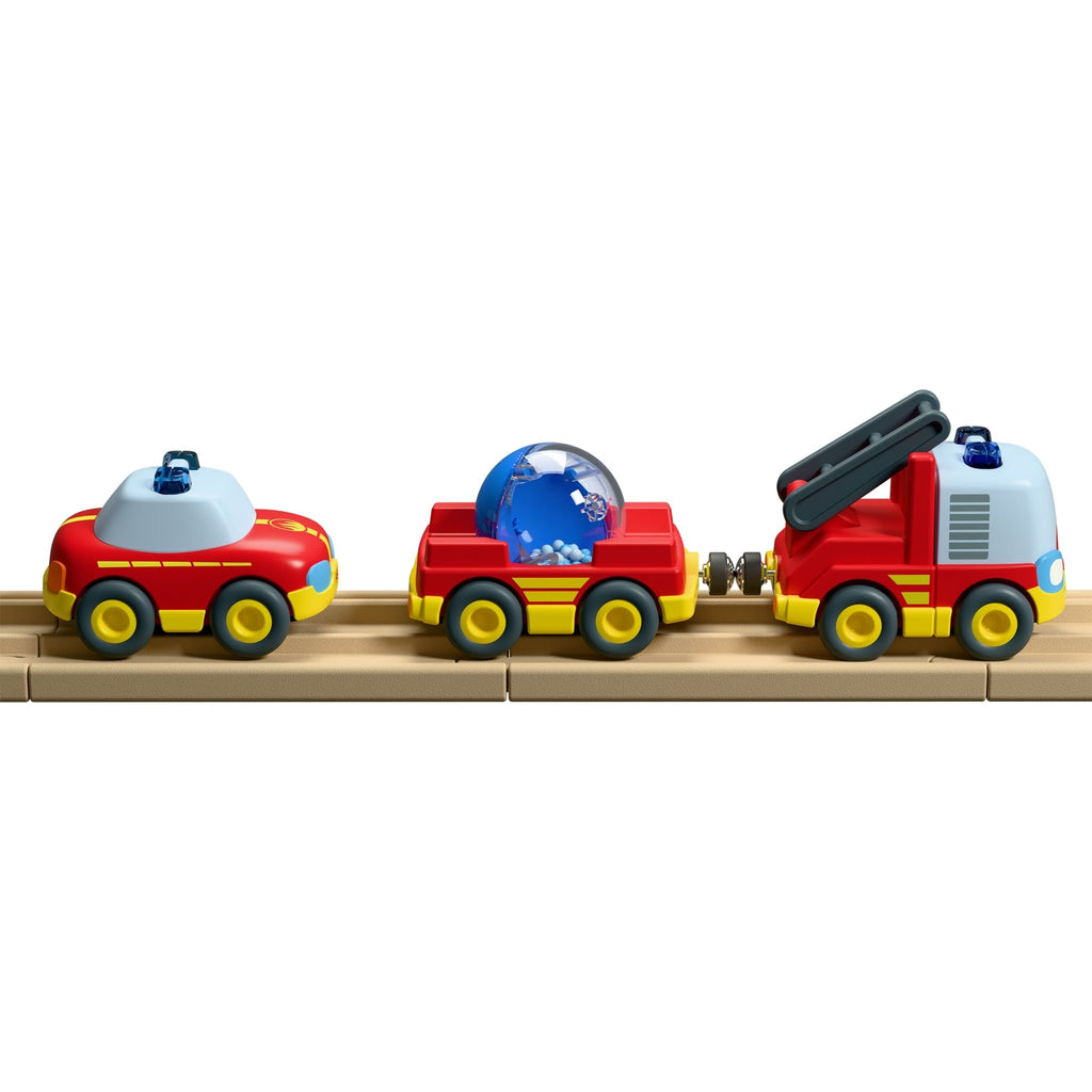 Haba Cars Brandweerset - set van 3 - Auto's en voertuigen Haba - In den Olifant