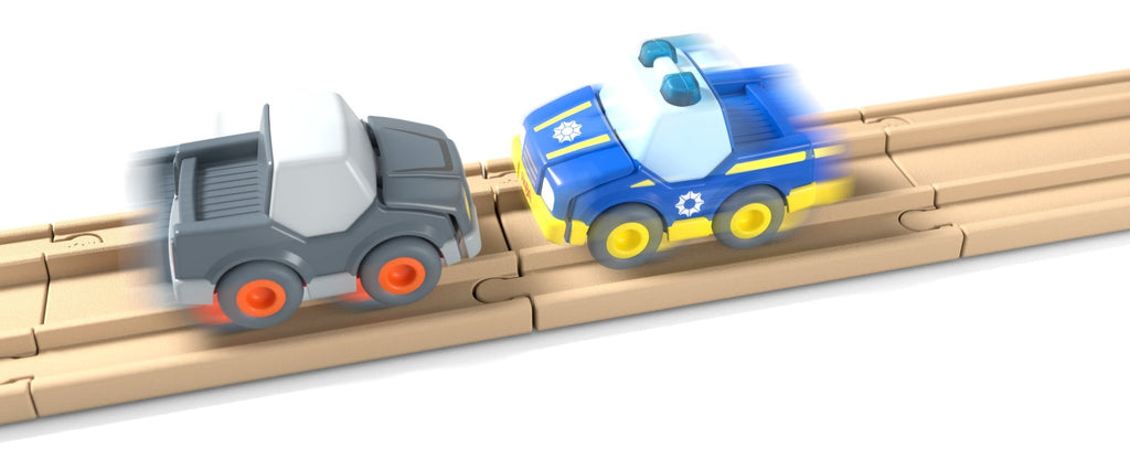 Haba Cars Crash set - set van 10 - Autobanen en verkeersborden Haba - In den Olifant