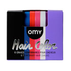 Hair Chalk Wicked - set van 6 haarkrijtjes - Kinderschmink en tattoos Omy - In den Olifant