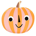 Feestbordjes Pumpkin | Pink & Orange Stripy