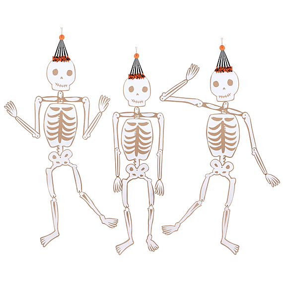 Halloween Decoratie | Vintage Giant Jointed Skeletons