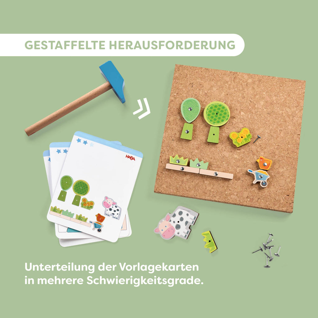 Hamertje tik Boerderij - Behendigheidspellen Haba - In den Olifant