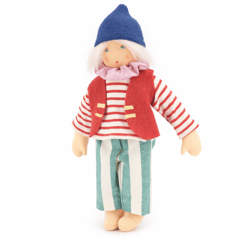 Handgemaakte Aankleedpop Anziehpuppe Helena - 38 cm - Lappenpoppen Nanchen Natur - In den Olifant