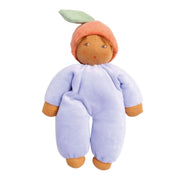 Handgemaakte Eerste Pop Blütenbaby Lavendel - 22 cm - Lappenpoppen Nanchen Natur - In den Olifant