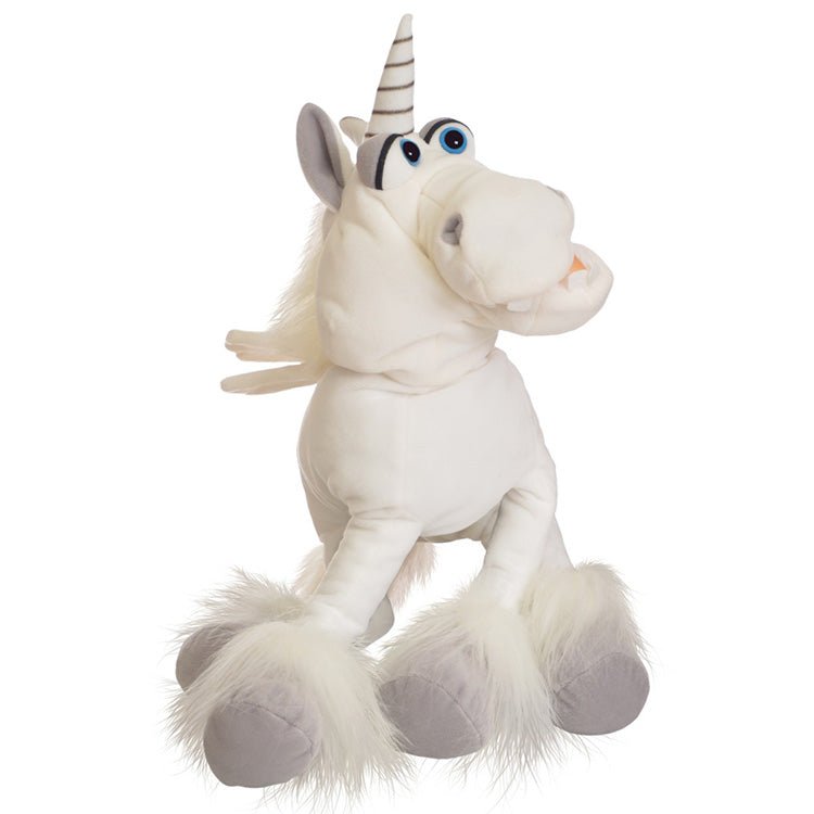 Handpop Elke das Einhorn - 45 cm - Handpoppen Living Puppets - In den Olifant