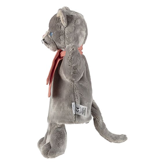 Handpop En Knuffeltje Kat | 34 Cm - Handpoppen Sterntaler - In den Olifant