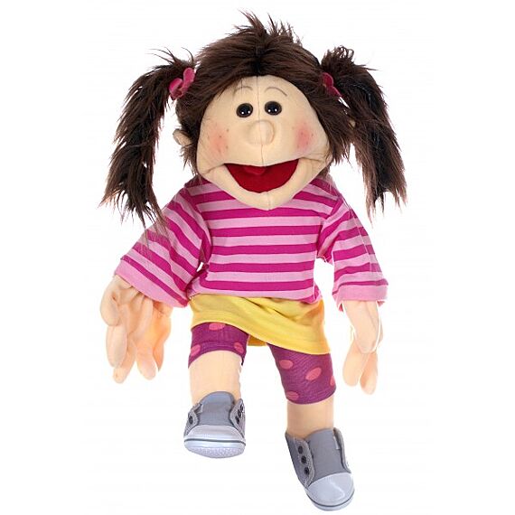 Handpop Kleine Finja - 45 Cm - Handpoppen Living Puppets - In den Olifant