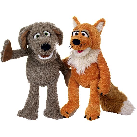 Handpop Locke De Kleine Hond - 45 Cm - Handpoppen Living Puppets - In den Olifant