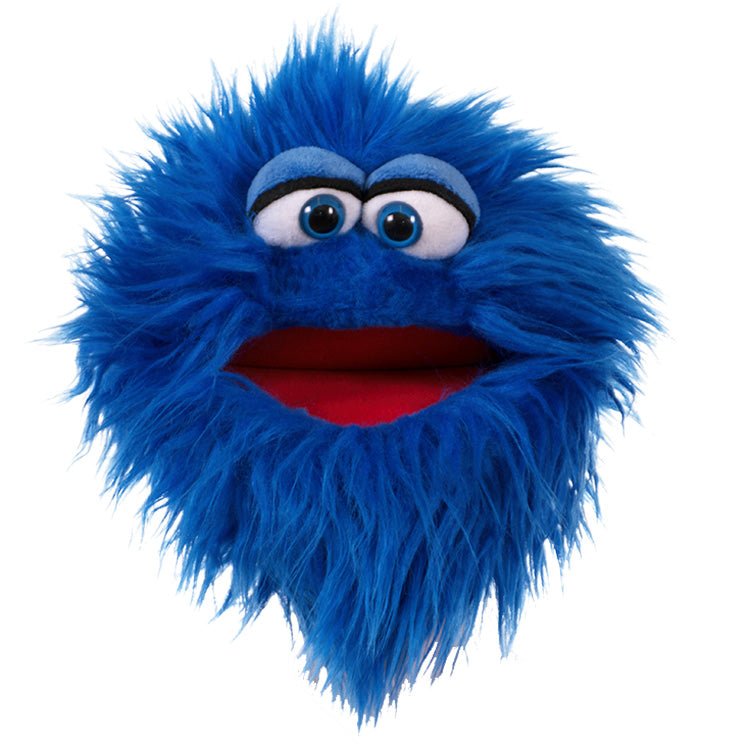 Handpop Quackelfritze blauw Living Puppets Quatschköppe - 20 cm - Handpoppen Living Puppets - In den Olifant