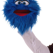 Handpop Quackelfritze blauw Living Puppets Quatschköppe - 20 cm - Handpoppen Living Puppets - In den Olifant