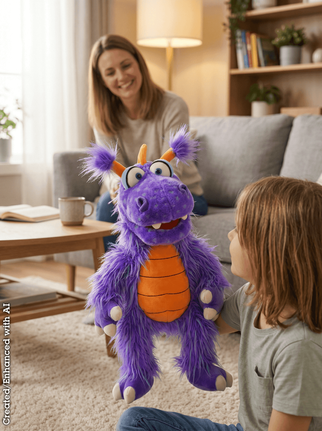 Handpop Ratschepü - 52 cm - Handpoppen Living Puppets - In den Olifant