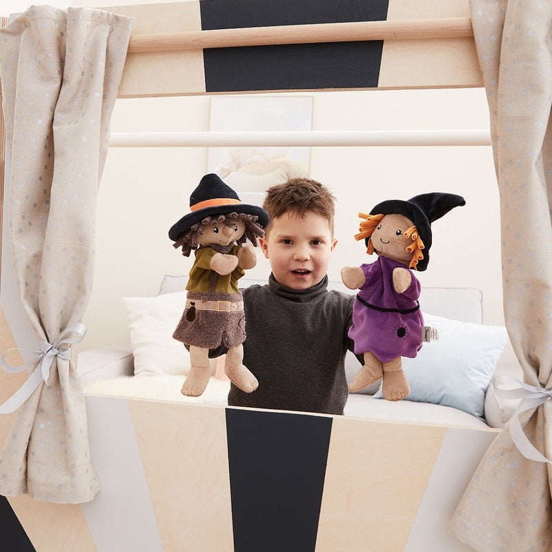 Handpop Voor Kinderen Heks - 34 cm - Handpoppen Sterntaler - In den Olifant