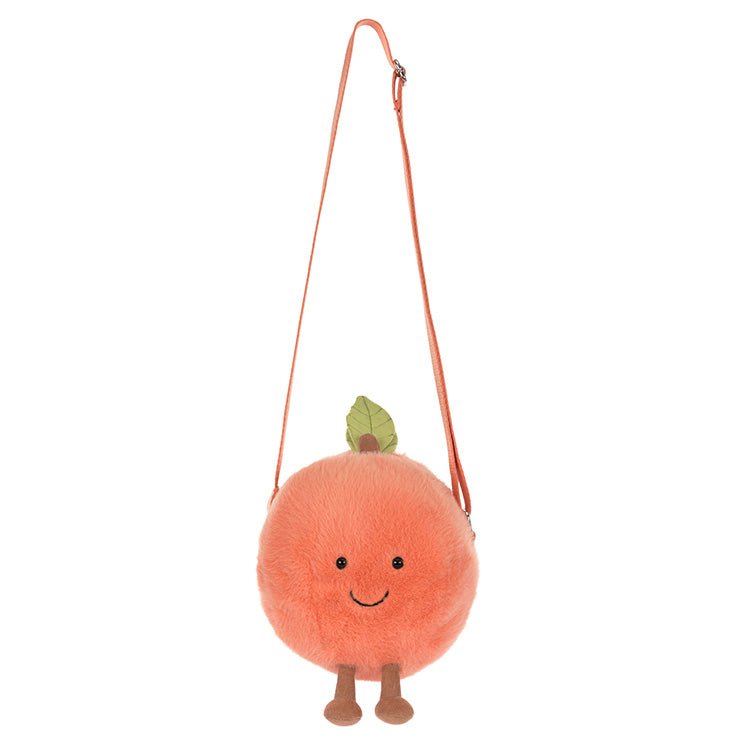 Handtas Amuseables Peach Shoulder Bag - 18 cm - Tassen en portemonnees Jellycat - In den Olifant