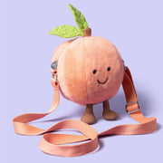 Handtas Amuseables Peach Shoulder Bag - 18 cm - Tassen en portemonnees Jellycat - In den Olifant