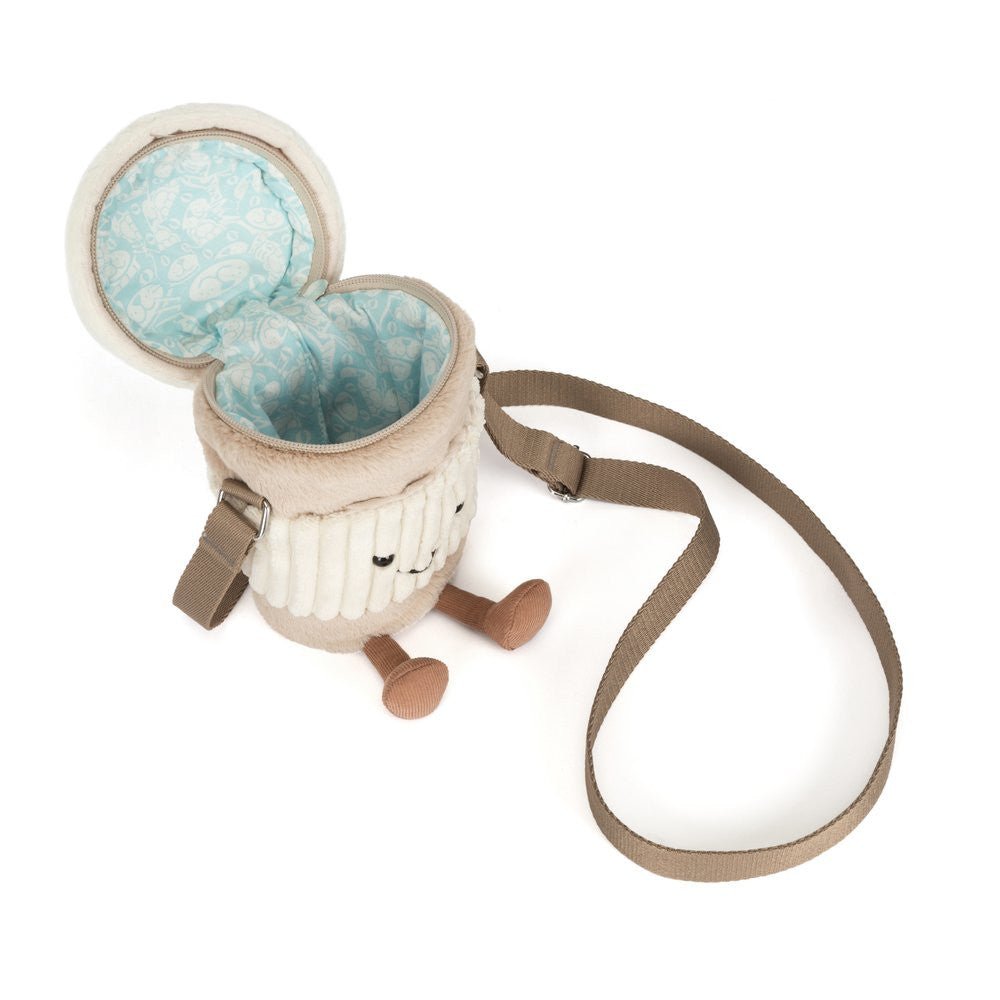 Handtas Amuseables Perkle Coffee Shoulder Bag - 20 cm - Tassen en portemonnees Jellycat - In den Olifant