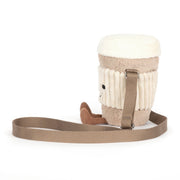 Handtas Amuseables Perkle Coffee Shoulder Bag - 20 cm - Tassen en portemonnees Jellycat - In den Olifant