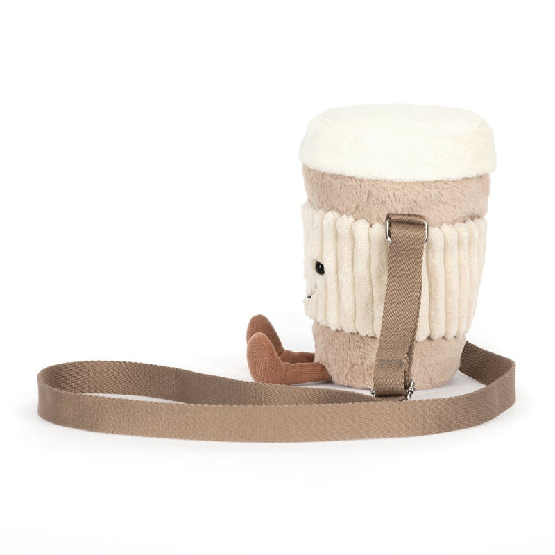 Handtas Amuseables Perkle Coffee Shoulder Bag - 20 cm - Tassen en portemonnees Jellycat - In den Olifant