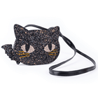 Handtas Cat's Meow Black Chunky Glitter Kitty Purse - Tassen en portemonnees Great Pretenders - In den Olifant
